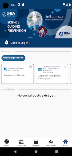 Android application SHEA Spring 2022 screenshort