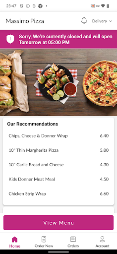 Massimo Pizza Screen 2
