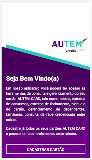 Android application AutemCard screenshort