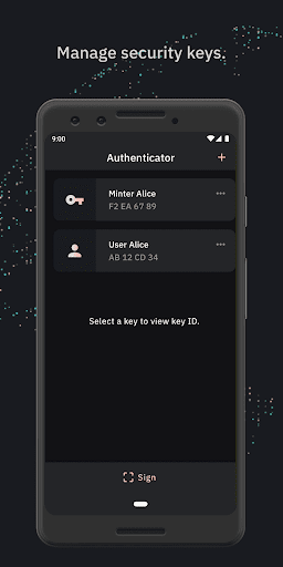 Android application Movmint Authenticator screenshort