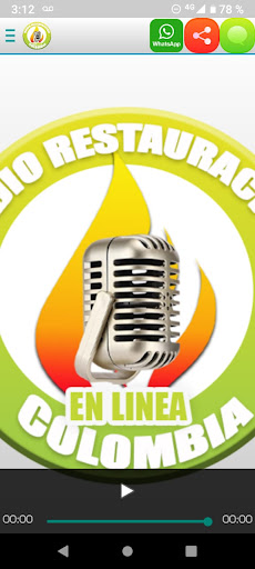 Android application RESTAURACIONCOLOMBIA screenshort