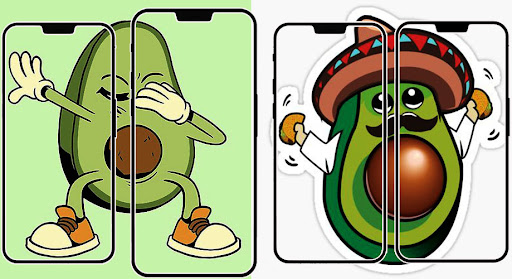 Android application Cute Avocado Wallpaper screenshort