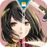 Ackerman Mikasa Zipper Lock Screen icon