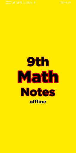 Android application 9th class maths notes screenshort