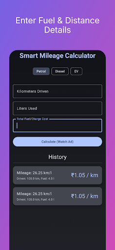 Smart Mileage Calculator