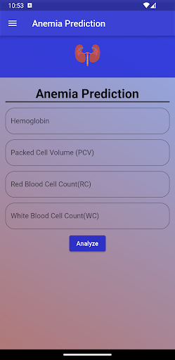 Android application Renal Care Track screenshort