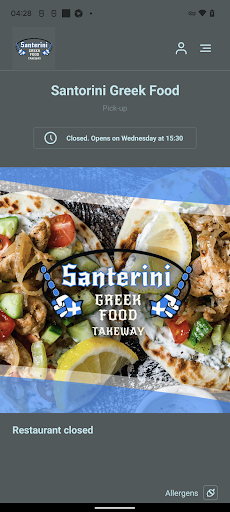 Android application Santorini Greek Food screenshort