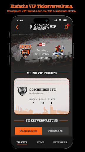 Grizzlys Wolfsburg VIP Screen 3