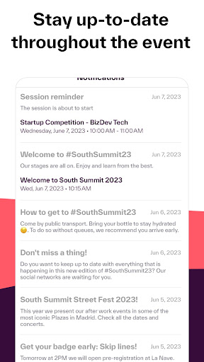 Screenshot of South Summit