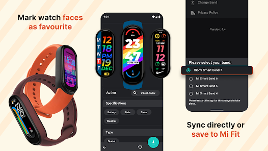 Captura 15 Mi Band 6 & 7 Watch Faces android