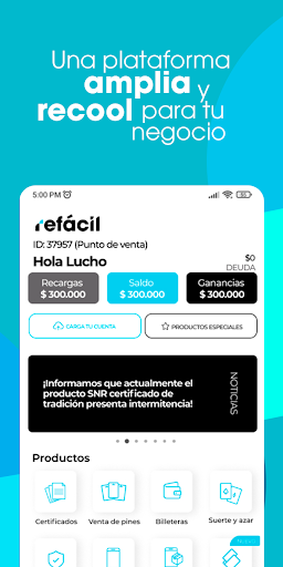 Refacil Screen 2