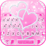 Pink Diamond Hearts Keyboard T