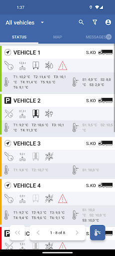 Android application beUpToDate screenshort