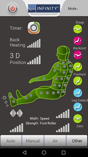 Android application Infinity Massage Chair--Presid screenshort