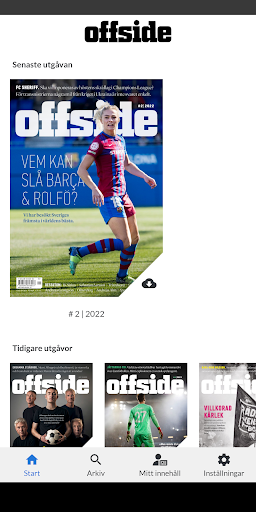 Android application Fotbollsmagasinet Offside screenshort