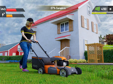 Imágen 10 Mowing Simulator - Lawn Grass android