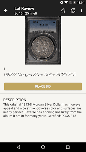 Bullion Shark Auctions Screen 3