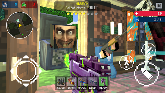 Toilet Head Shooter: Craft FPS