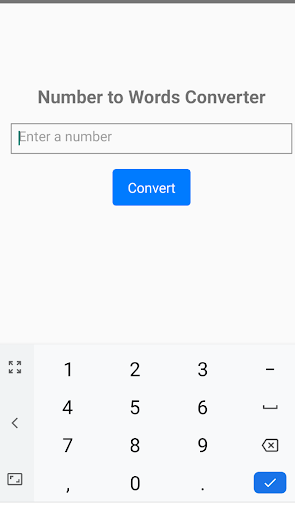 English Numerify Screen 2