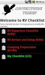 Die RV-Checkliste bietet Erinnerungen, eine Checkliste zum