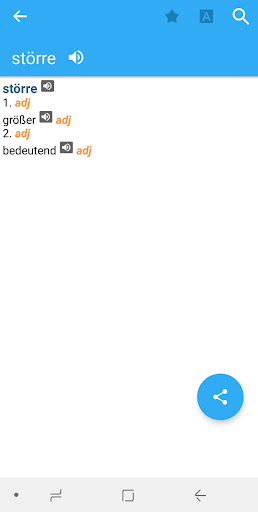 Android application German-Swedish Dictionary screenshort