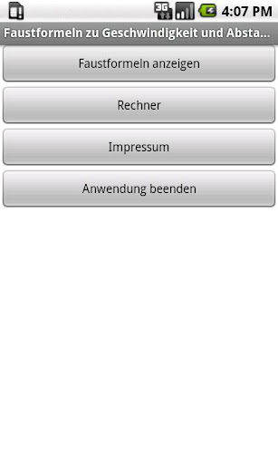 Android application Faustformeln (Fahrschule) screenshort