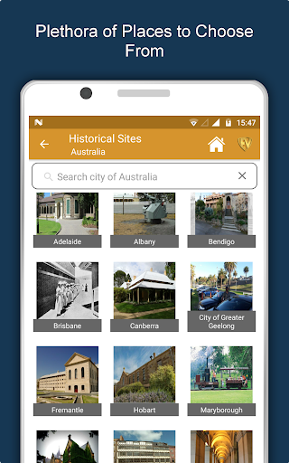 Screenshot of Historical Sites Travel & Expl