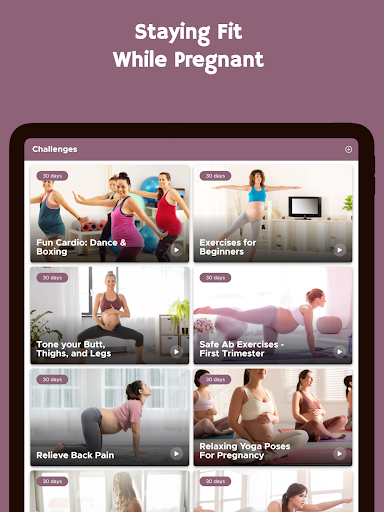 Screenshot of Exercise During Pregnancy