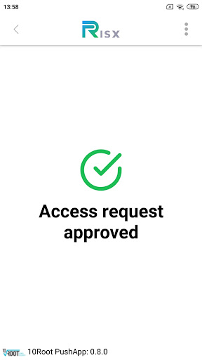 Risx PushApp Screen 2