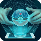 Pocket ball hologram simulator icon
