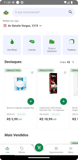 Android application D'Ville - Supermercado Online screenshort
