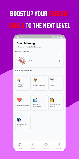 Android application English Booster screenshort