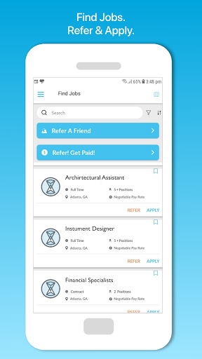 Android application MVP Staffing screenshort