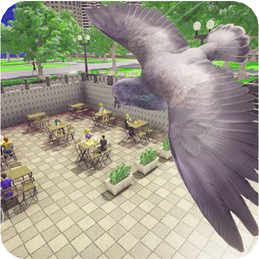 Flying bird pigeon 3d