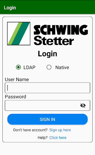 Android application SCHWING TMS screenshort