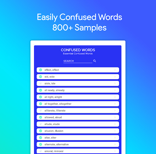 Screenshot of English Grammar: Learn & Test