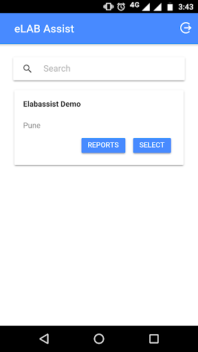 Android application eLabAssist for Doctors screenshort