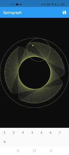 Android application Spirograph screenshort