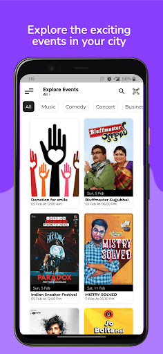 BookEventNow Screen 2