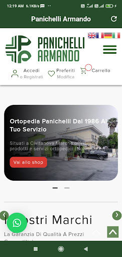 Android application Sanitaria Panichelli screenshort