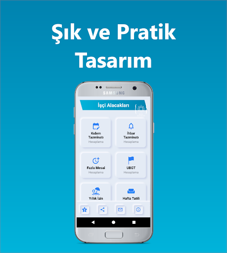 Android application İşçi Alacakları screenshort