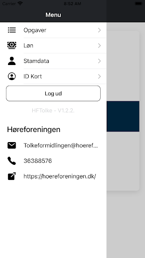 HF Tolke App Screen 2