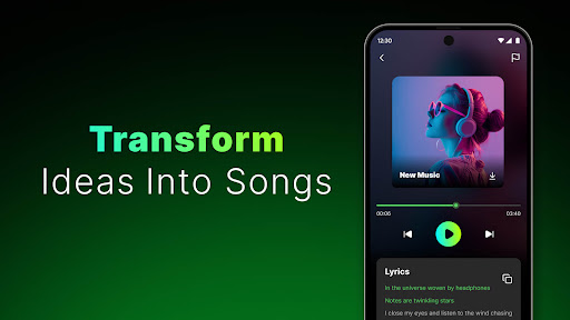 Screenshot of AI Music& Song Maker · Bach AI