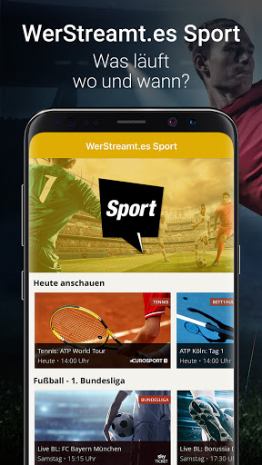 Android application WerStreamt.es? Sport screenshort