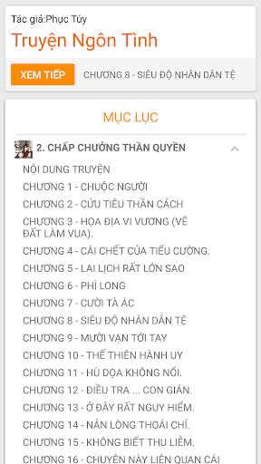 Truyện ngôn tình offline Chấp Chưởng Thần Quyền