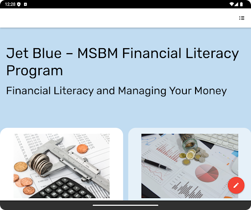 MSBM - Financial Literacy