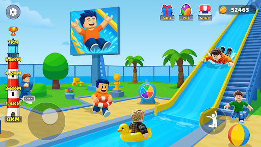 Climb Tower Waterpark Sim 3D