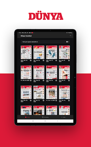 Android application Dunya eGazete screenshort