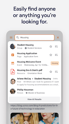 Android application MyMcIntire screenshort