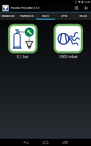 Android application Precitec ProCutter screenshort